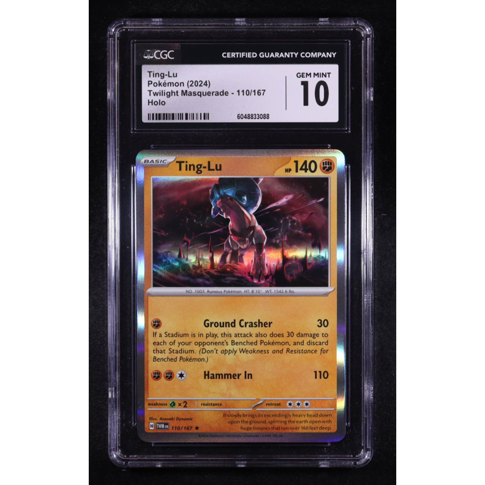 Ting-Lu 2024 Pokemon Twilight Masquerade #110 (CGC 10) at PristineAuction.com