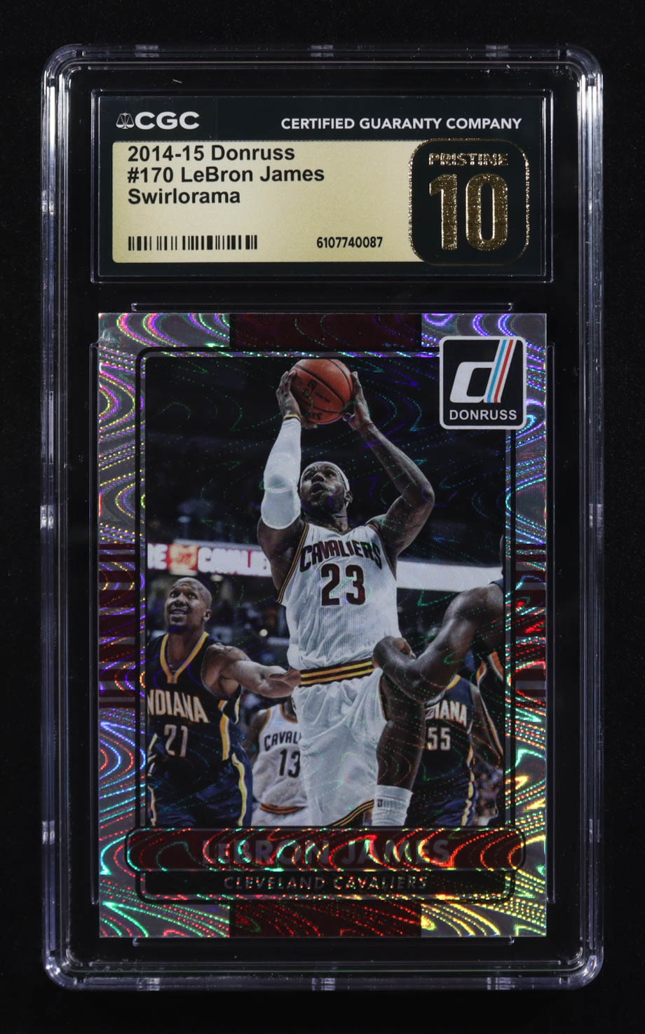 LeBron James 2014-15 Donruss Swirlorama #170 (CGC 10 Pristine) at PristineAuction.com LeBron James 2014-15 Donruss Swirlorama #170 (CGC 10 Pristine) at PristineAuction.com