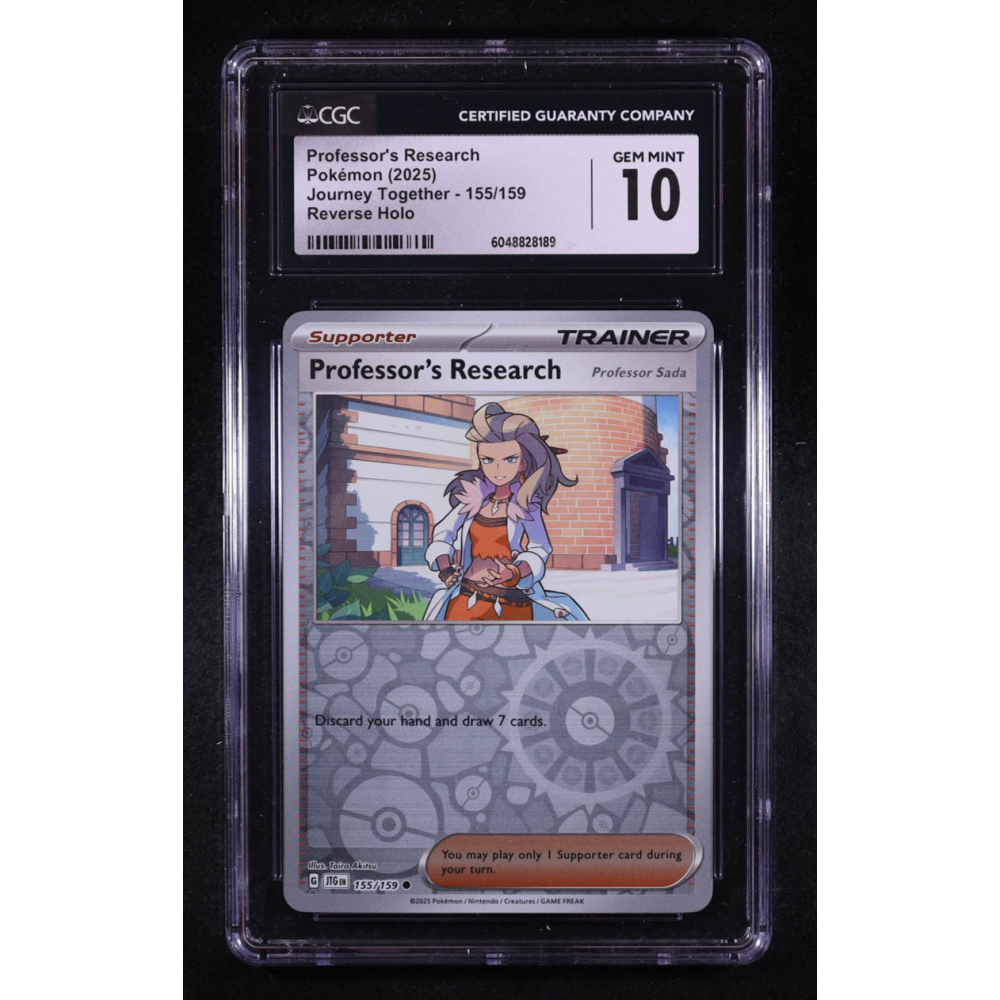 Professor's Research 2025 Pokemon Journey Together #155 (CGC 10) at PristineAuction.com