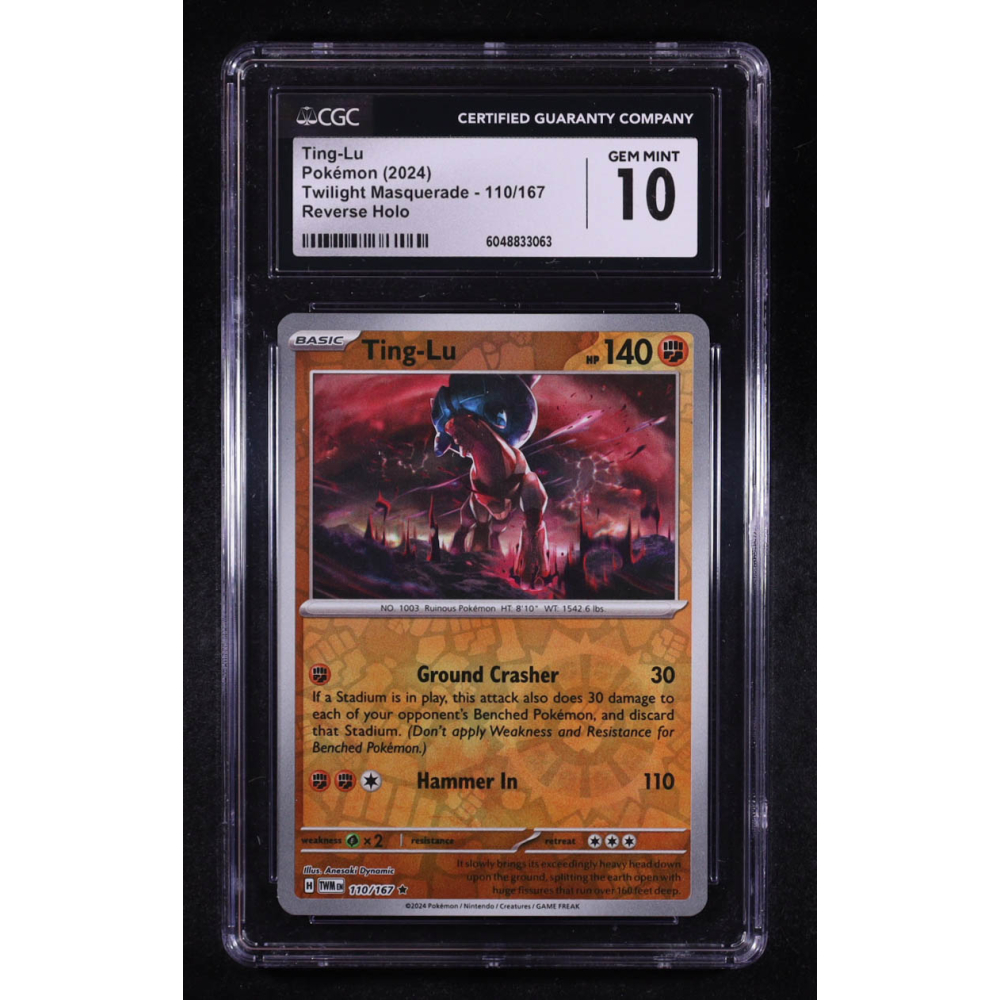Ting-Lu 2024 Pokemon Twilight Masquerade #110 (CGC 10) at PristineAuction.com