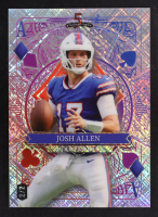 Josh Allen 2024 Wild Card 5 Card Draw Stacked Deck Ace Of Clubs Silver Cross Hatch Foil #SDJD-JAN #2/2 at PristineAuction.com