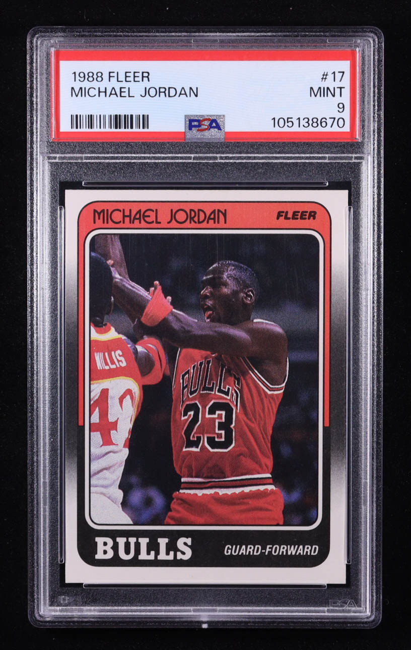 Michael Jordan 1988-89 Fleer #17 (PSA 9) at PristineAuction.com Michael Jordan 1988-89 Fleer #17 (PSA 9) at PristineAuction.com