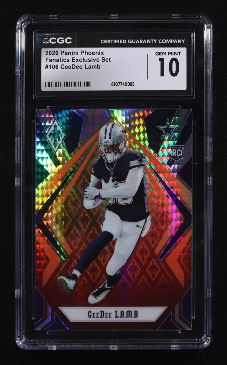 CeeDee Lamb 2020 Panini Phoenix Fanatics Exclusive Set #106 RC (CGC 10) at PristineAuction.com CeeDee Lamb 2020 Panini Phoenix Fanatics Exclusive Set #106 RC (CGC 10) at PristineAuction.com