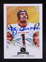 Ja'Marr Chase Signed 2021 Panini Chronicles Gridiron Kings #24 RC (Beckett) at PristineAuction.com