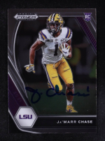 Ja'Marr Chase Signed 2021 Panini Prizm Draft Picks #112 RC (Beckett) at PristineAuction.com