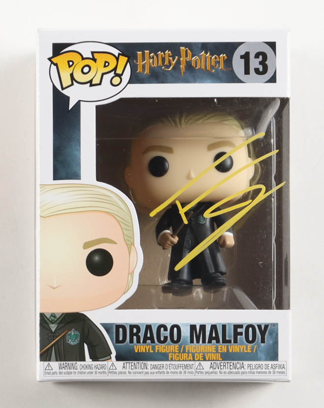 Tom Felton Signed "Harry Potter" #13 Draco Malfoy Funko Pop! Vinyl Figure (Beckett) at PristineAuction.com Tom Felton Signed "Harry Potter" #13 Draco Malfoy Funko Pop! Vinyl Figure (Beckett) at PristineAuction.com