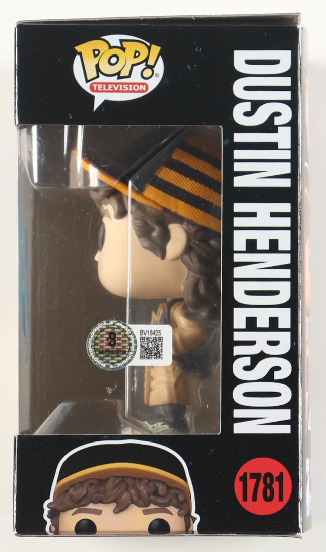 Gaten Matarazzo Signed "Stranger Things" #1781 Dustin Henderson Funko Pop! Vinyl Figure (Beckett) at PristineAuction.com Gaten Matarazzo Signed "Stranger Things" #1781 Dustin Henderson Funko Pop! Vinyl Figure (Beckett) at PristineAuction.com