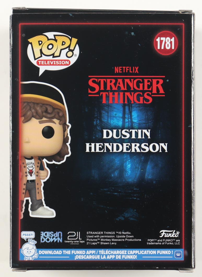 Gaten Matarazzo Signed "Stranger Things" #1781 Dustin Henderson Funko Pop! Vinyl Figure (Beckett) at PristineAuction.com Gaten Matarazzo Signed "Stranger Things" #1781 Dustin Henderson Funko Pop! Vinyl Figure (Beckett) at PristineAuction.com