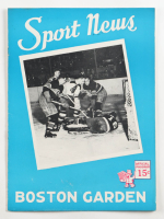 1943 Boston Garden Sport News Boston Bruins Hockey Game Program at PristineAuction.com
