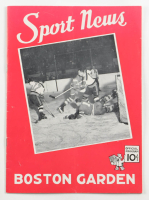 1940 Boston Garden Sport News Boston Bruins Hockey Game Program at PristineAuction.com