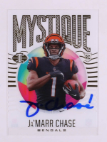 Ja'Marr Chase Signed 2021 Panini Illusions Mystique #7 RC (Beckett) at PristineAuction.com