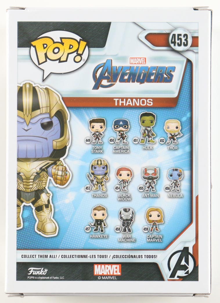 Josh Brolin Signed "Avengers" #453 Thanos Bobble-Head Funko Pop! Vinyl Figure (Beckett) at PristineAuction.com Josh Brolin Signed "Avengers" #453 Thanos Bobble-Head Funko Pop! Vinyl Figure (Beckett) at PristineAuction.com