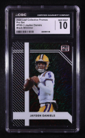 Jayden Daniels 2024 Leaf Collective Promo Pro Set Shimmer Black #PSB3 #17/25 (CGC 10) at PristineAuction.com