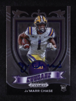 Ja'Marr Chase Signed 2021 Panini Prizm Draft Picks #162 RC (Beckett) at PristineAuction.com