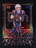 Drake Maye 2024 Panini Obsidian Atomic Intials #13 RC at PristineAuction.com