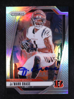 Ja'Marr Chase Signed 2024 Panini Prizm Prizms Silver #57 (Beckett) at PristineAuction.com