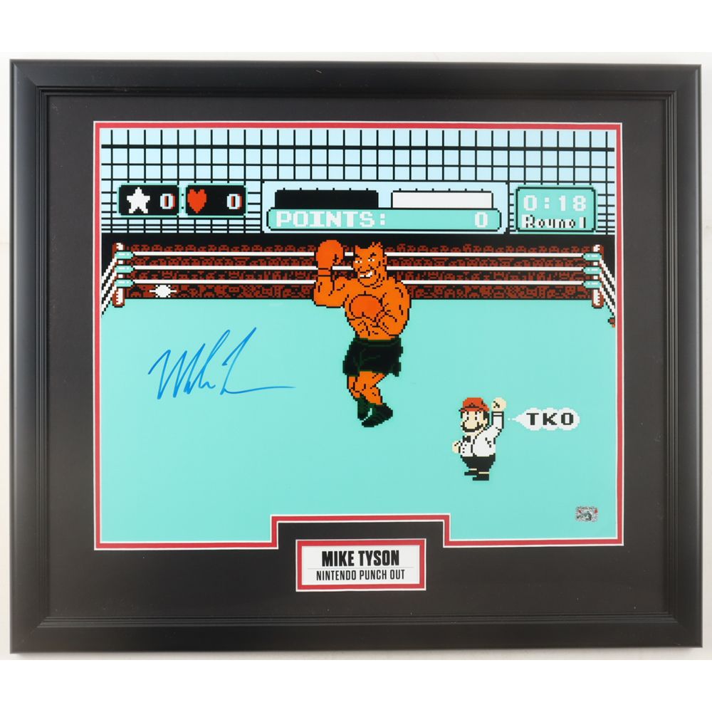 Mike Tyson Signed "Punch-Out!!" Custom Framed Photo Display (Tyson) at PristineAuction.com