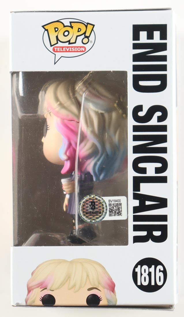 Emma Myers Signed "Wednesday" #1816 Enid Sinclair Funko Pop! Vinyl Figure (Beckett) at PristineAuction.com Emma Myers Signed "Wednesday" #1816 Enid Sinclair Funko Pop! Vinyl Figure (Beckett) at PristineAuction.com