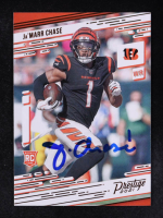 Ja'Marr Chase Signed 2021 Panini Chronicles Prestige Rookies Update #212 RC (Beckett) at PristineAuction.com