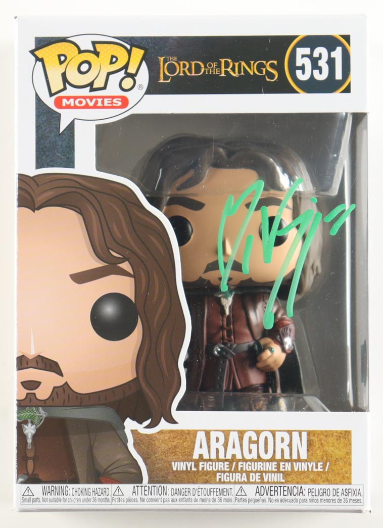Viggo Mortensen Signed "The Lord of the Rings" #531 Aragorn Funko Pop! Vinyl Figure (Beckett) at PristineAuction.com Viggo Mortensen Signed "The Lord of the Rings" #531 Aragorn Funko Pop! Vinyl Figure (Beckett) at PristineAuction.com