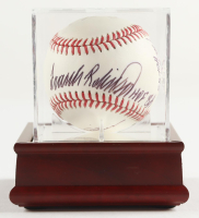 Hall of Famers OML Baseball Signed by (5) with Frank Robinson, Fergie Jenkins, Gaylord Perry, Juan Marichal with Wood Display Case (PSA) at PristineAuction.com
