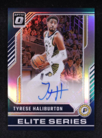 Tyrese Haliburton 2024-25 Panini Donruss Optic The Elite Series Signatures Holo #ESS-HAL #35/49 at PristineAuction.com