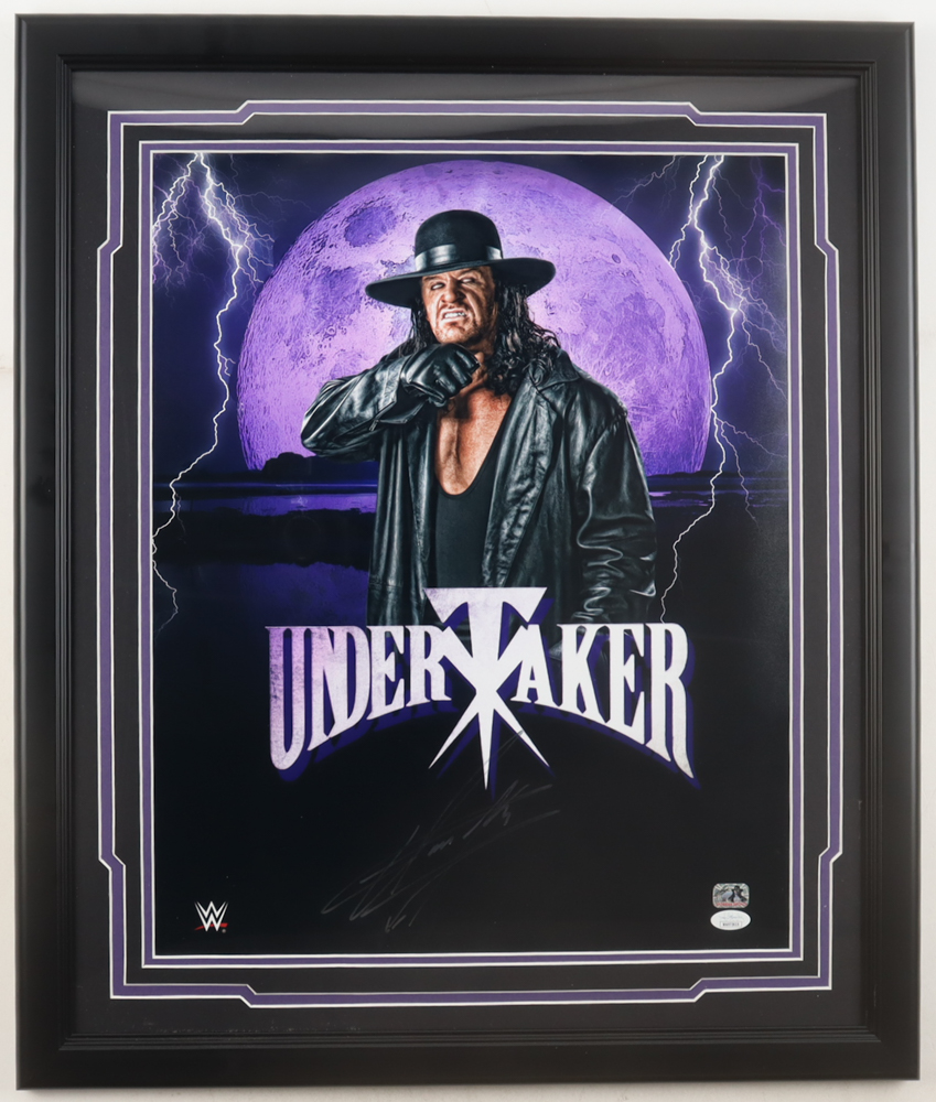 The Undertaker Signed "WWE" Custom Framed Photo Display (JSA & The Undertaker) at PristineAuction.com The Undertaker Signed "WWE" Custom Framed Photo Display (JSA & The Undertaker) at PristineAuction.com