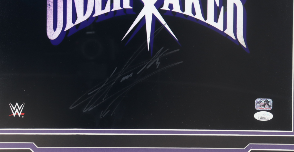 The Undertaker Signed "WWE" Custom Framed Photo Display (JSA & The Undertaker) at PristineAuction.com The Undertaker Signed "WWE" Custom Framed Photo Display (JSA & The Undertaker) at PristineAuction.com
