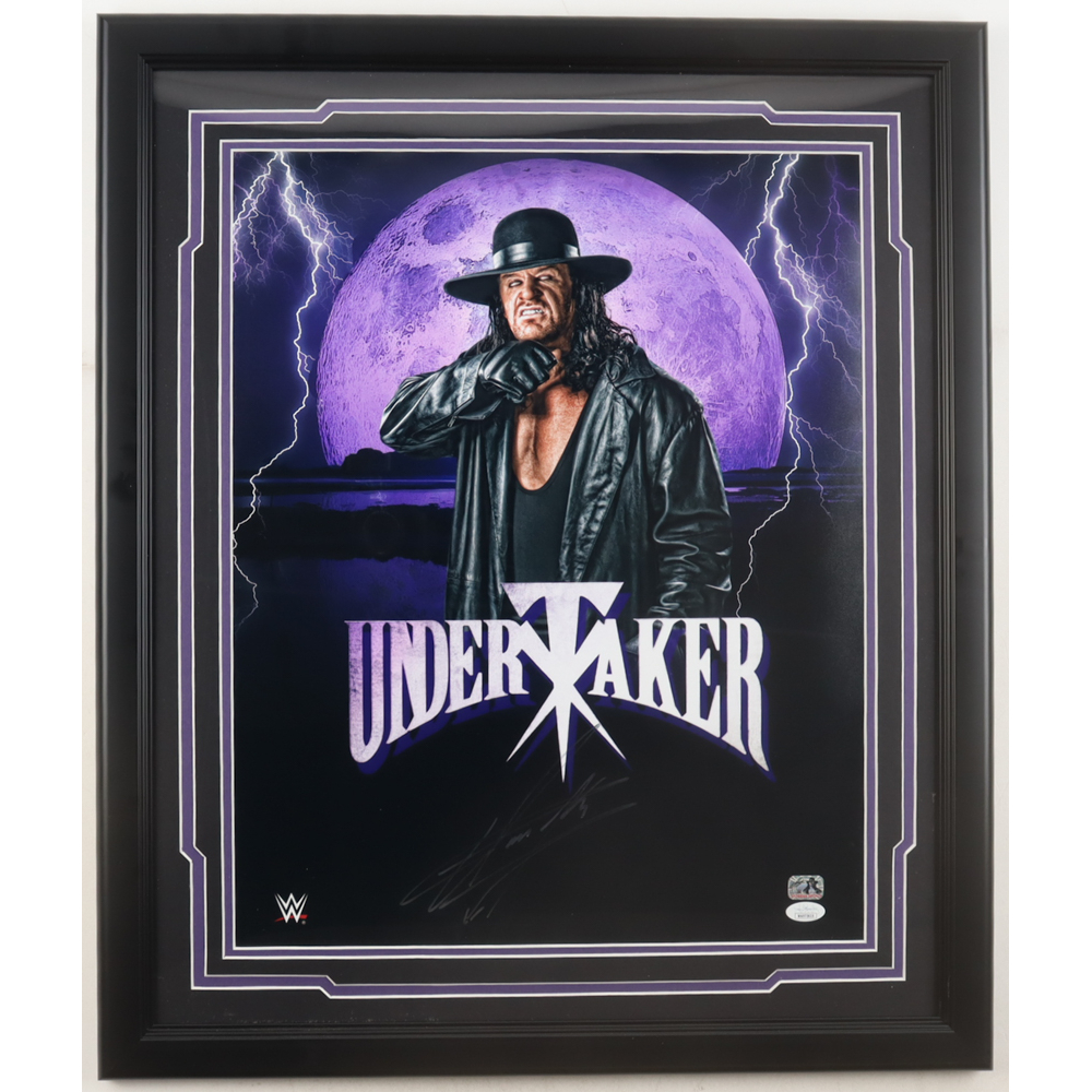 The Undertaker Signed "WWE" Custom Framed Photo Display (JSA & The Undertaker) at PristineAuction.com