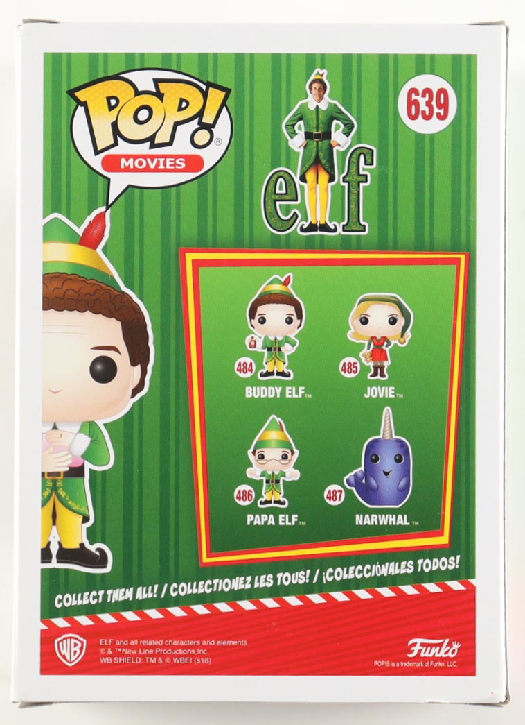 Will Ferrell Signed "Elf: The Movie" #639 Buddy Elf Funko Pop! Vinyl Figure (Beckett) at PristineAuction.com Will Ferrell Signed "Elf: The Movie" #639 Buddy Elf Funko Pop! Vinyl Figure (Beckett) at PristineAuction.com