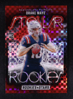 Drake Maye 2024 Panini Rookies & Stars Stellar Rookies Red Plaid #SR-DME RC at PristineAuction.com