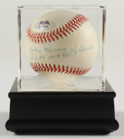 Yogi Berra & Don Larsen Signed OAL Baseball Baseball With Display Case Inscribed "WS PG 10.8.56" (PSA) at PristineAuction.com