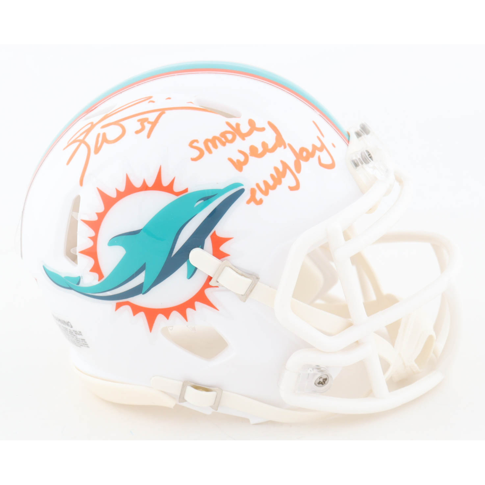 Ricky Williams Signed Dolphins Speed Mini Helmet Inscribed "Smoke Weed Everyday!" (Wilder Side of Sports) at PristineAuction.com