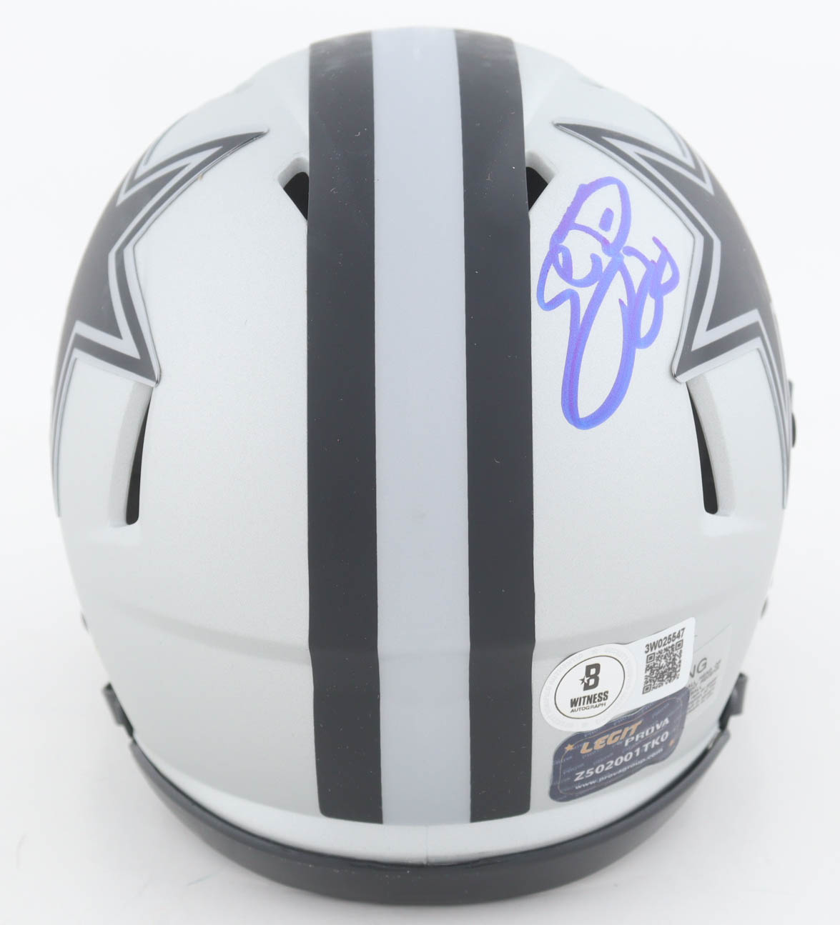 Emmitt Smith Signed Cowboys Rave Alternate Speed Mini Helmet (Beckett) at PristineAuction.com Emmitt Smith Signed Cowboys Rave Alternate Speed Mini Helmet (Beckett) at PristineAuction.com