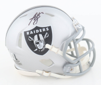Ashton Jeanty Signed Raiders Speed Mini Helmet (Beckett) at PristineAuction.com
