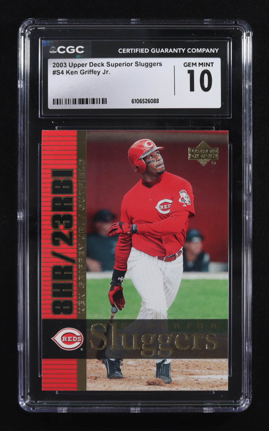 Ken Griffey Jr. 2003 Upper Deck Superior Sluggers #S4 (CGC 10) at PristineAuction.com Ken Griffey Jr. 2003 Upper Deck Superior Sluggers #S4 (CGC 10) at PristineAuction.com