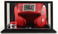 Mike Tyson Signed Everlast Head Gear with Wrist Wraps In Display Case (PSA & Tyson) at PristineAuction.com