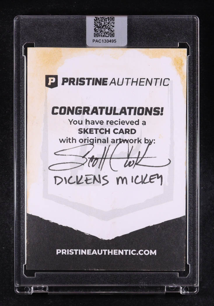 Dickens Mickey | Disney | Original Art Sketch Card by Scott Cook (Original Art) at PristineAuction.com Dickens Mickey | Disney | Original Art Sketch Card by Scott Cook (Original Art) at PristineAuction.com