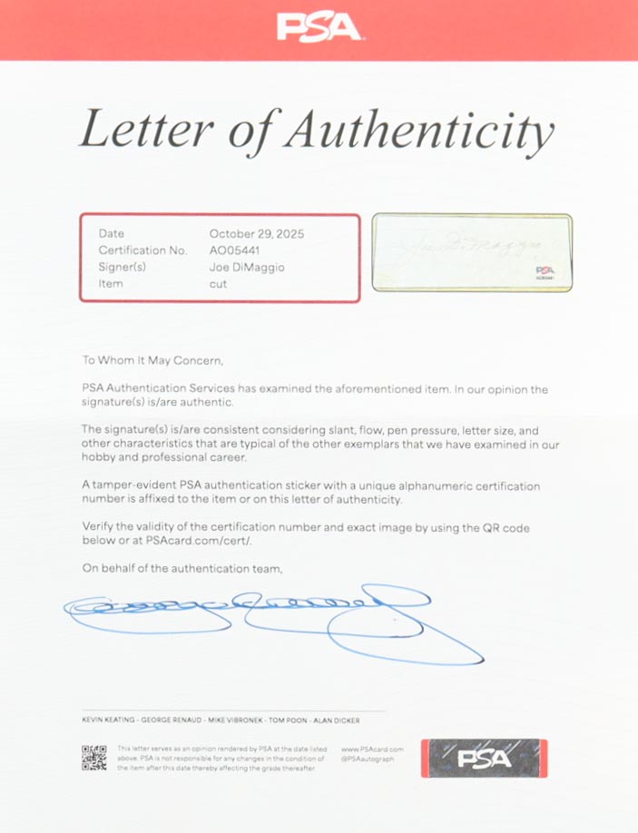 Joe DiMaggio Signed Custom Framed Cut Display with Jersey & World Series Pin (PSA) at PristineAuction.com Joe DiMaggio Signed Custom Framed Cut Display with Jersey & World Series Pin (PSA) at PristineAuction.com