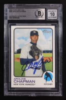 Aroldis Chapman Signed 2022 Topps Heritage #287 (BGS | Autograph Graded BGS 10) at PristineAuction.com