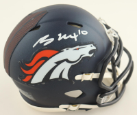Bo Nix Signed Broncos Speed Mini Helmet (PSA) at PristineAuction.com