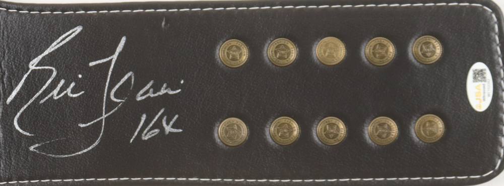 Ric Flair Signed WWF World Heavyweight Championship Belt Inscribed "16x" (JSA) at PristineAuction.com Ric Flair Signed WWF World Heavyweight Championship Belt Inscribed "16x" (JSA) at PristineAuction.com