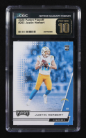 Justin Herbert 2020 Panini Playoff #203 RC (CGC 10 Pristine) at PristineAuction.com