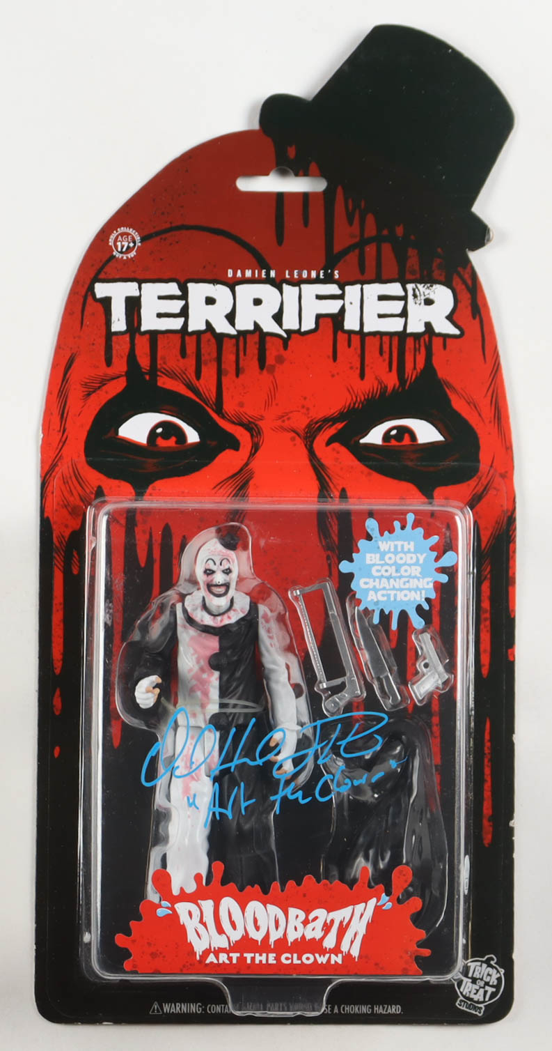 David Howard Thorton Signed Terrifier "Bloodbath" Action Figure Inscribed "Art the Clown" (JSA) at PristineAuction.com David Howard Thorton Signed Terrifier "Bloodbath" Action Figure Inscribed "Art the Clown" (JSA) at PristineAuction.com