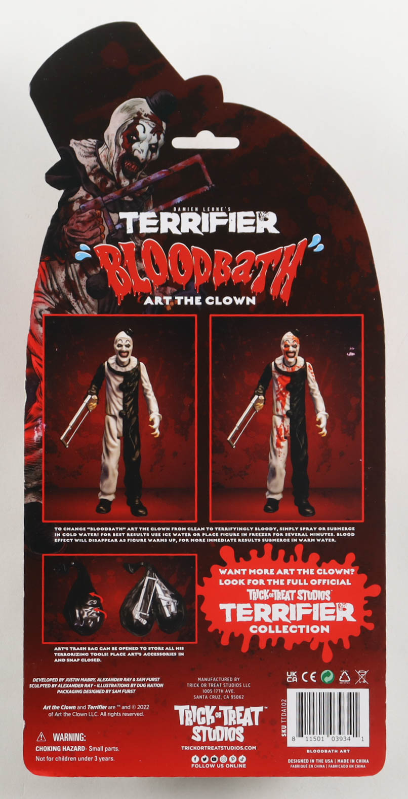 David Howard Thorton Signed Terrifier "Bloodbath" Action Figure Inscribed "Art the Clown" (JSA) at PristineAuction.com David Howard Thorton Signed Terrifier "Bloodbath" Action Figure Inscribed "Art the Clown" (JSA) at PristineAuction.com