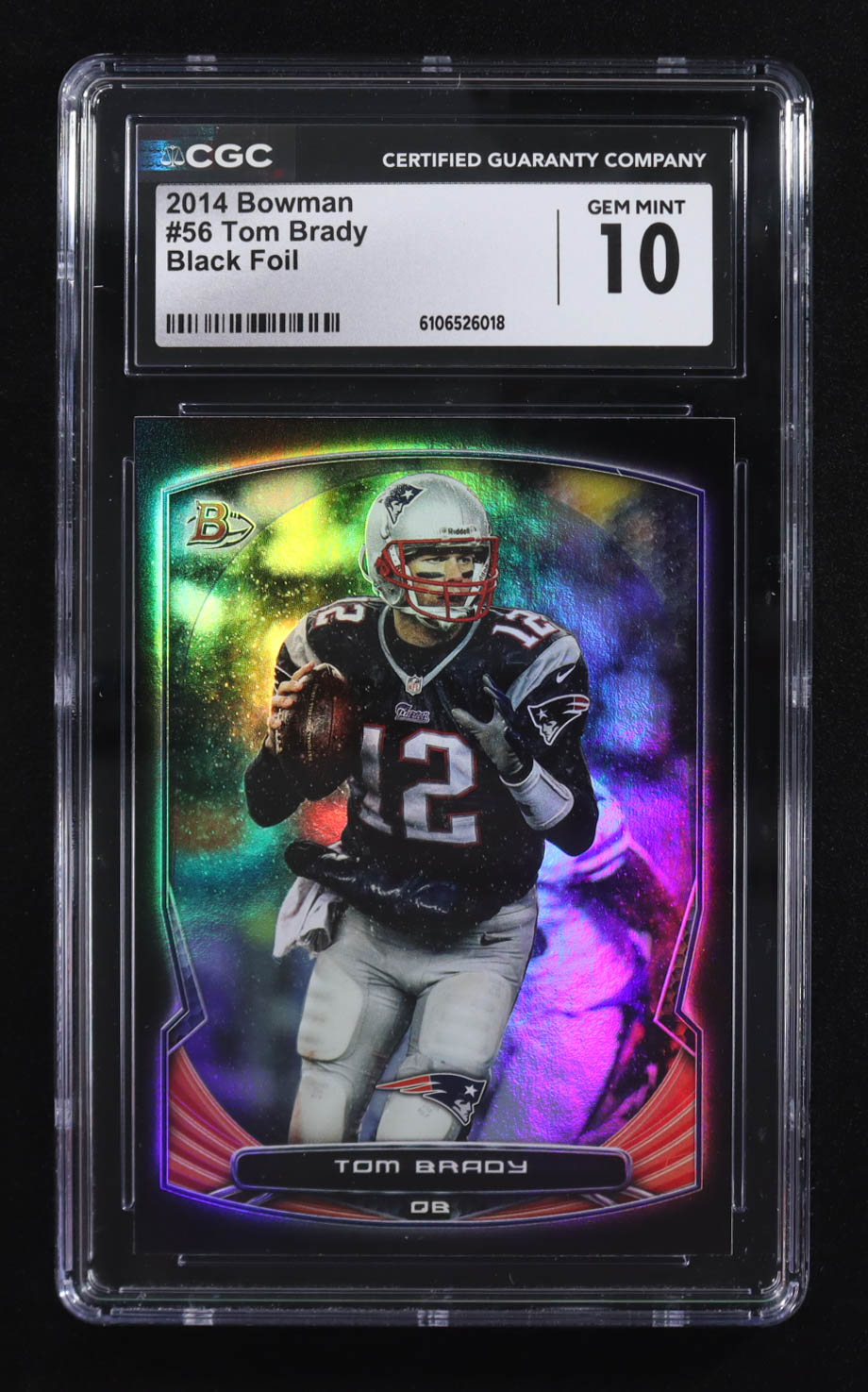 Tom Brady 2014 Bowman Black #V56 (CGC 10) at PristineAuction.com Tom Brady 2014 Bowman Black #V56 (CGC 10) at PristineAuction.com