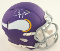Justin Jefferson Signed Vikings Speed Mini Helmet (Beckett) at PristineAuction.com