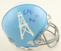 Earl Campbell Signed Houston Oilers Mini Helmet Inscribed "HOF 91" (JSA) at PristineAuction.com