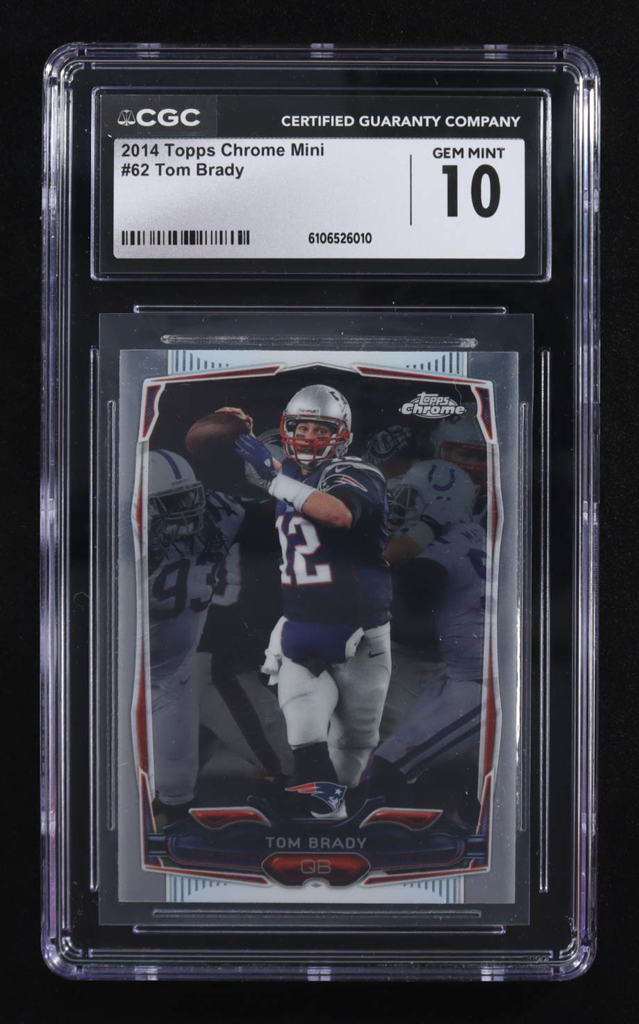 Tom Brady 2014 Topps Chrome Mini #62 (CGC 10) at PristineAuction.com Tom Brady 2014 Topps Chrome Mini #62 (CGC 10) at PristineAuction.com