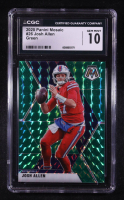 Josh Allen 2020 Panini Mosaic Mosaic Green #26 (CGC 10) at PristineAuction.com